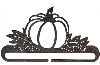 click here to view larger image of Pumpkin Patch Split Bottom Bellpull - Charcoal - 6in (accessory)