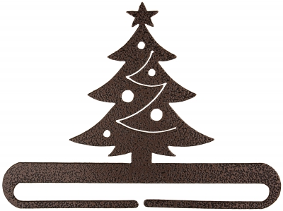 Christmas Tree Split Bottom Bellpull - Copper Vein - 6in