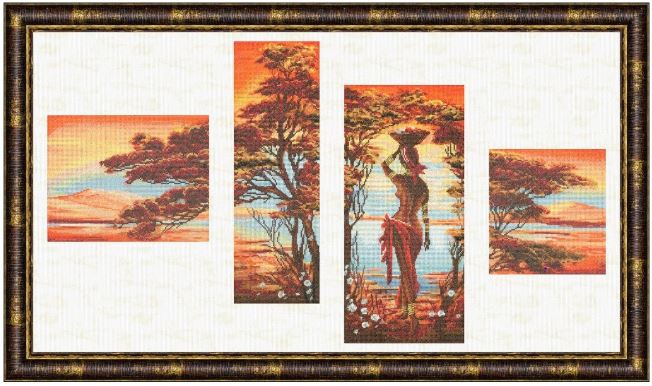 click here to view larger image of Orange River (counted cross stitch kit)