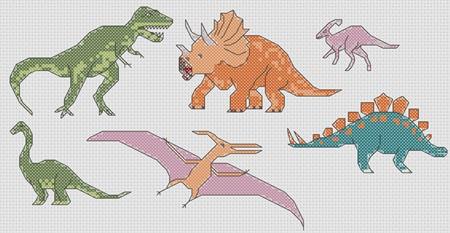 Dinosaurs Mini Motifs