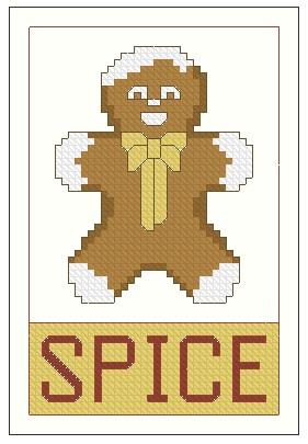 click here to view larger image of Ornament The Spicy Gingerman (chart)