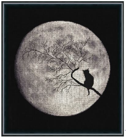 click here to view larger image of Moon Sonata (counted cross stitch kit)