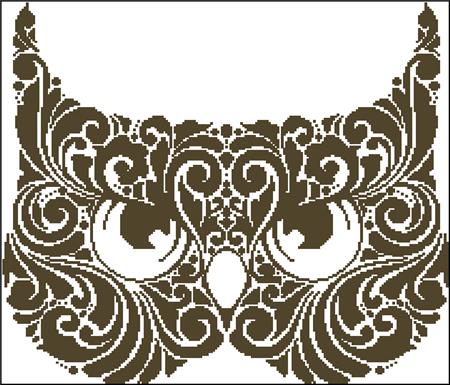 click here to view larger image of Owl Mask Silhouette (chart)