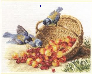 Chickadees and Sweet Cherries