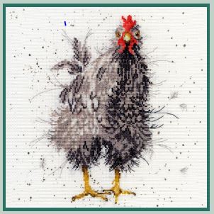 click here to view larger image of Curious Hen - Hannah Dale (counted cross stitch kit)