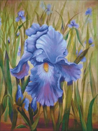 click here to view larger image of Purple Iris (chart)