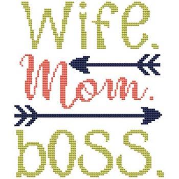 click here to view larger image of Sassy Fun Mom - Wife Mom Boss (chart)