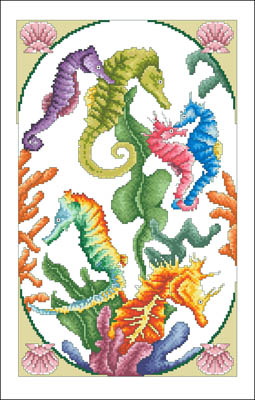 click here to view larger image of Incredible Seahorses (chart)