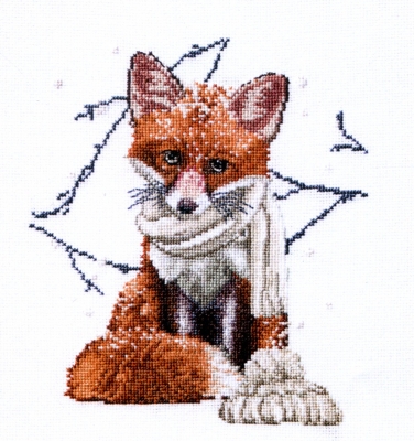 click here to view larger image of Hey There Foxy Lady (counted cross stitch kit)