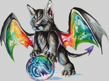 click here to view larger image of Rainbow Kitty Dragon (chart)