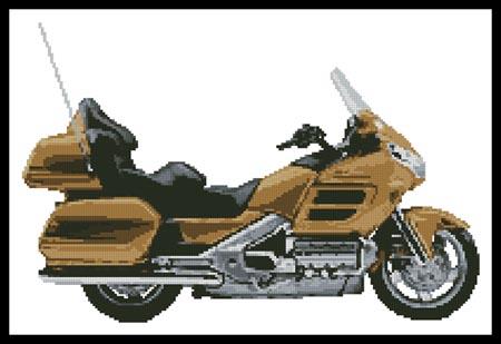 Honda Goldwing Tan Motorcycle