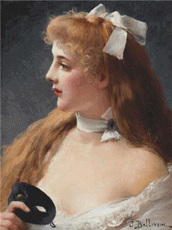 Young Woman Holding A Mask