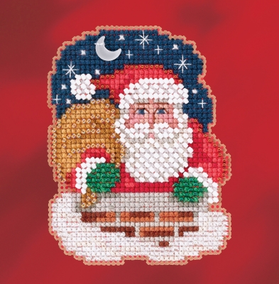 click here to view larger image of Down The Chimney - 2017 Winter Series (counted cross stitch kit)