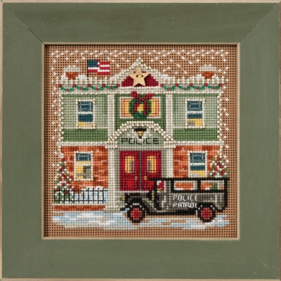 click here to view larger image of Police Station - Christmas Village Series (counted cross stitch kit)