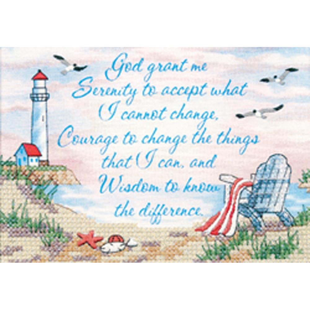 click here to view larger image of Serenity Prayer Mini (stamped cross stitch kit)
