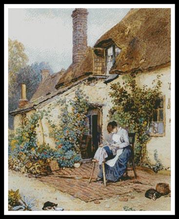 click here to view larger image of Lace Maker, A  (Myles Birket Foster) (chart)