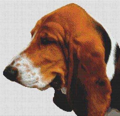 click here to view larger image of Tri-Colored Basset Hound (chart)