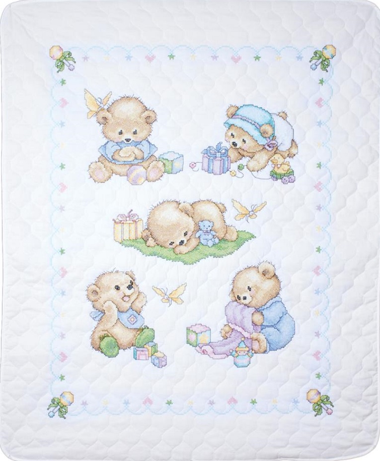 Baby Bears Quilt/Crib Cover