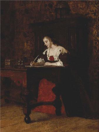 Lady Writing A Letter