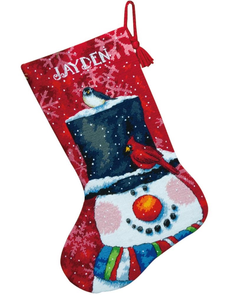 Snowman and Friends Stocking