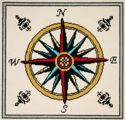 click here to view larger image of Compass Rose (counted cross stitch kit)