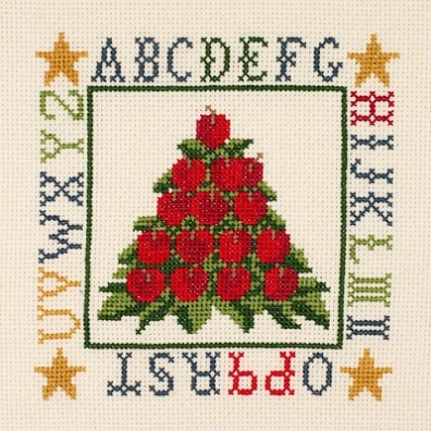 click here to view larger image of Apple Cone Sampler (counted cross stitch kit)