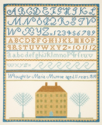 click here to view larger image of Maria Monroe Sampler (counted cross stitch kit)
