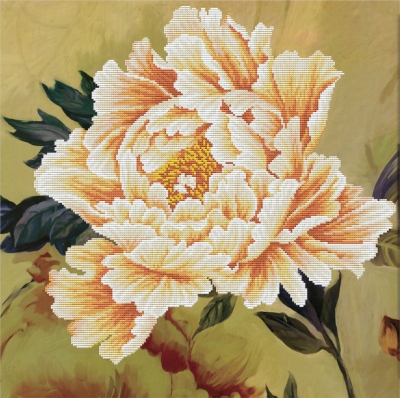 Blooming Peony 2 - No Count Cross Stitch