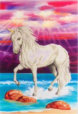 click here to view larger image of Mythical Unicorn (Diamond Embroidery)