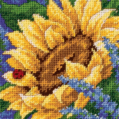 click here to view larger image of Sunflower & Ladybug (needlepoint)