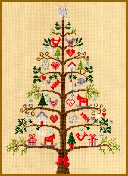 click here to view larger image of Scandi Tree (counted cross stitch kit)