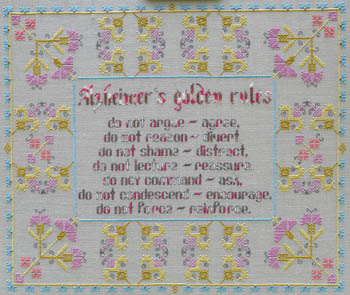 click here to view larger image of Alzheimers Golden Rules (chart)
