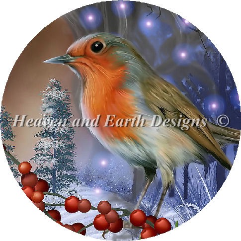 click here to view larger image of Spirit of Winter Robin - Quick Stitch (chart)