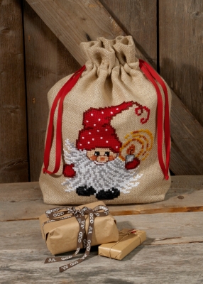 click here to view larger image of Elf With Light Bag (counted cross stitch kit)