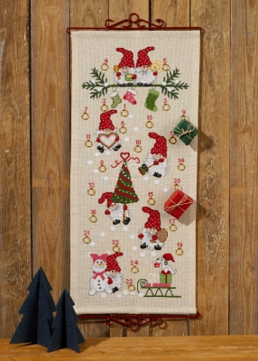 click here to view larger image of Christmas Fun Advent Calendar (counted cross stitch kit)