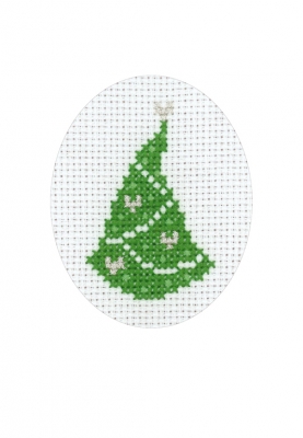 click here to view larger image of Pine Tree Card (counted cross stitch kit)