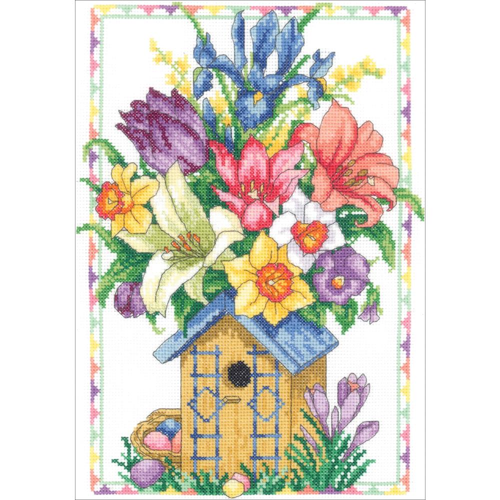 Spring Birdhouse Bouquet
