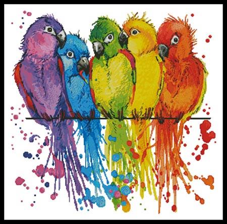 Colourful Birds  (Lena Faenkova)