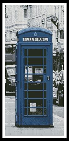 London Phone Booth Blue (Cropped)
