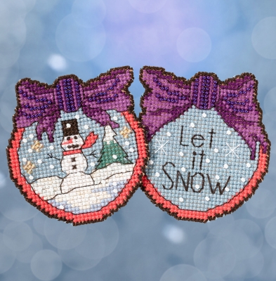 click here to view larger image of Let It Snow Man - Sticks Kits (counted cross stitch kit)