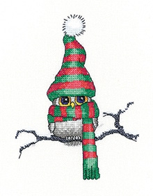 click here to view larger image of Ollie Owl (Evenweave) (counted cross stitch kit)