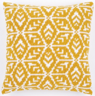 click here to view larger image of Geometric Cushion (needlepoint)
