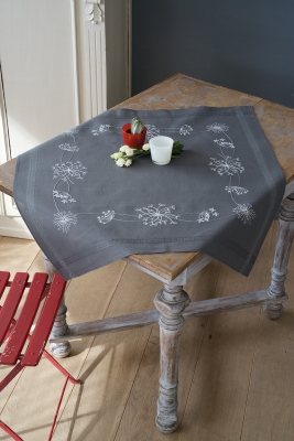 White Flower Table Cloth
