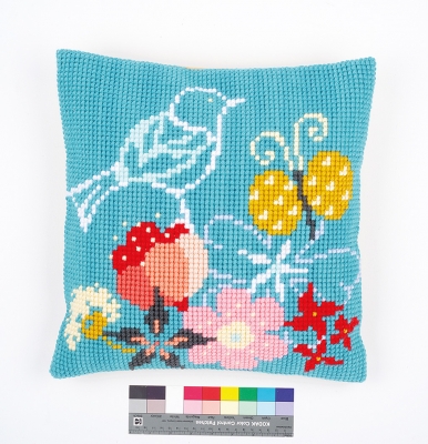 Bird and Butterfly Cushion