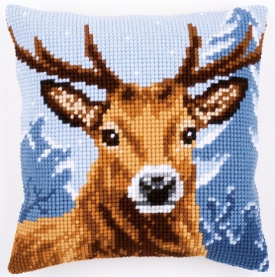 click here to view larger image of Deer Cushion (needlepoint)