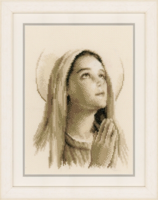 click here to view larger image of Hail Mary (counted cross stitch kit)