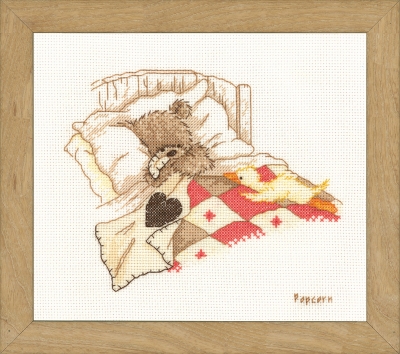 click here to view larger image of Cuddle Up (counted cross stitch kit)