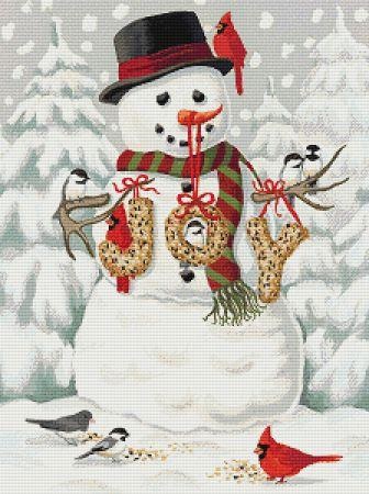 click here to view larger image of Joy Snowman by Margaret Cobane (chart)