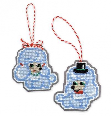 Christmas Tree Ornaments (Dogs) Set of 2