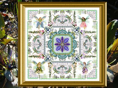 click here to view larger image of Fairy Flower Garden Mandala, The (chart)